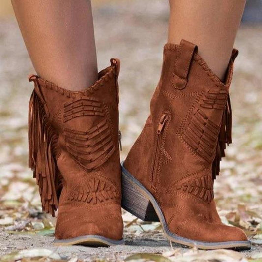 Women's Tassel Detail Ankle Boots