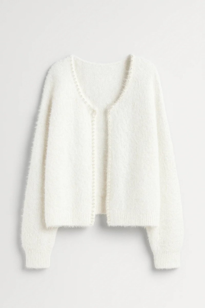 Women's Elegant Cropped Knit Cardigan