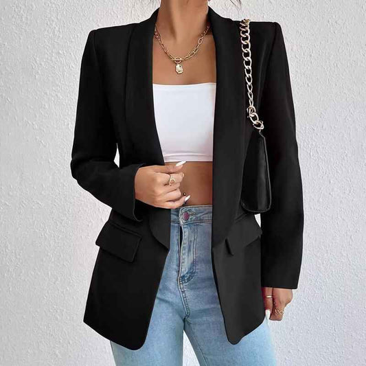 Women's Minimalist Fitted Tailored Blazer