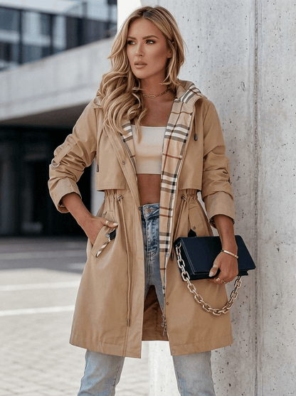Women's Hooded Trench Coat
