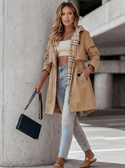 Women's Hooded Trench Coat
