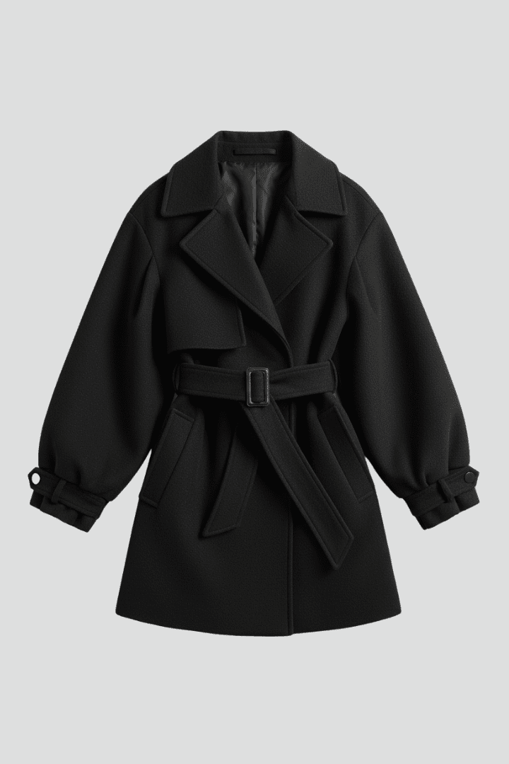 Women's Belted Long Trench Coat