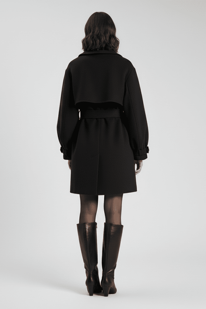Women's Belted Long Trench Coat