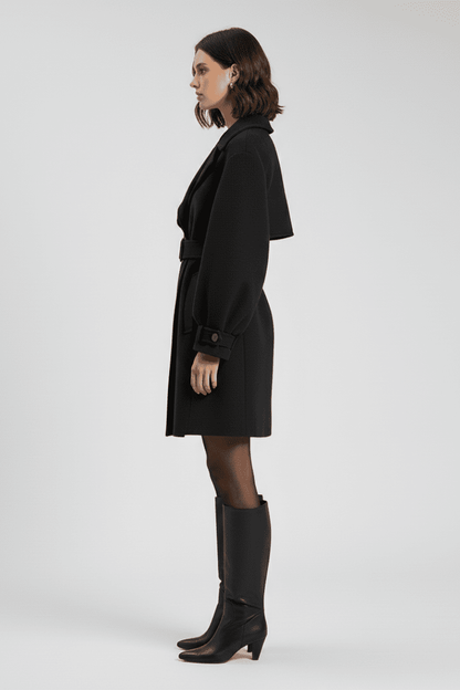Women's Belted Long Trench Coat