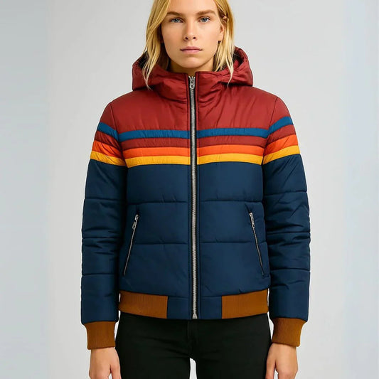 Women's Hooded Quilted Casual Jacket