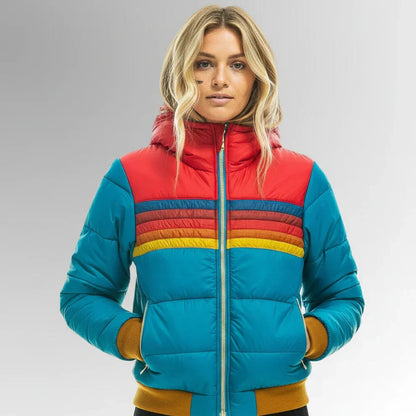 Women's Hooded Quilted Casual Jacket