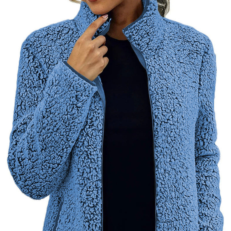 Women's High Collar Casual Jacket