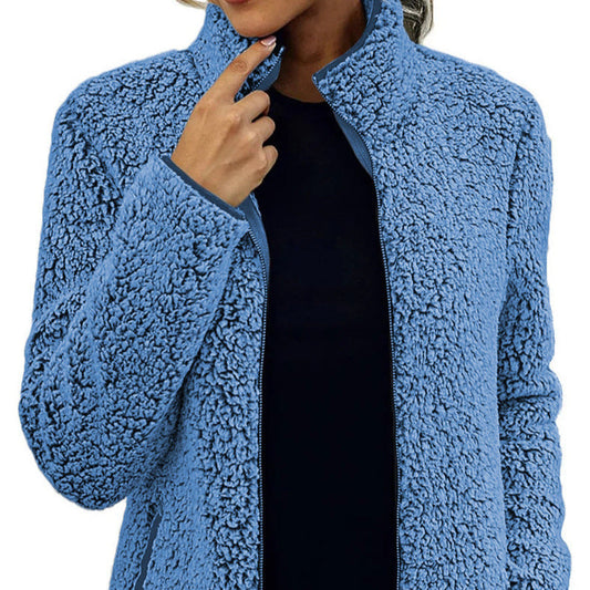Women's High Collar Casual Jacket