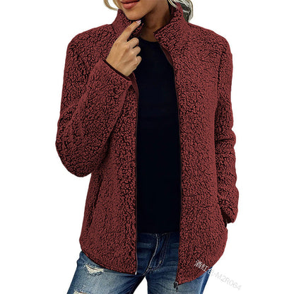 Women's High Collar Casual Jacket