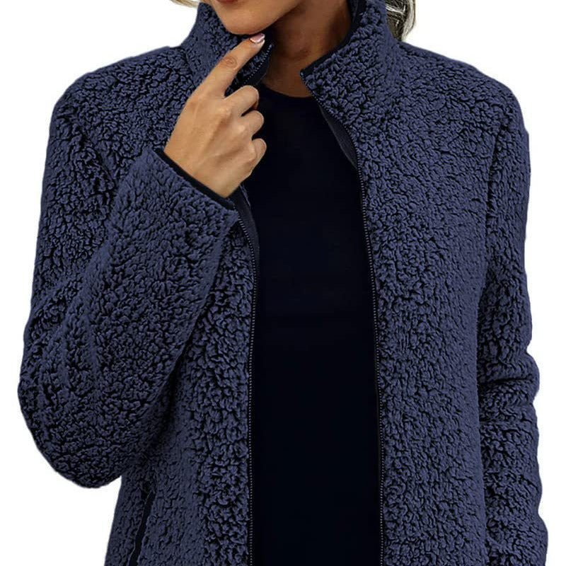 Women's High Collar Casual Jacket