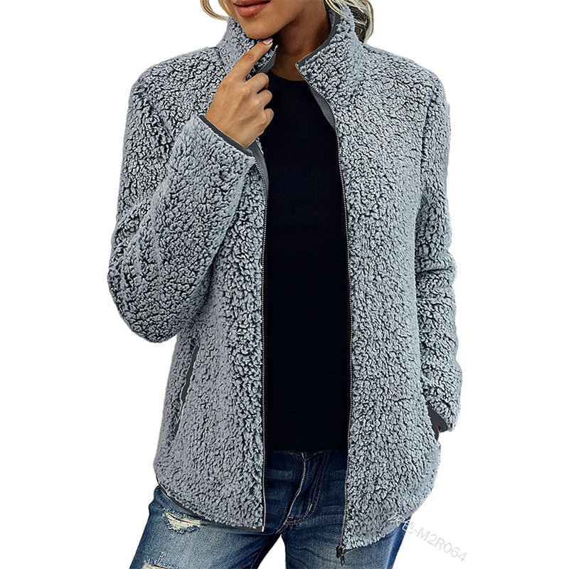 Women's High Collar Casual Jacket