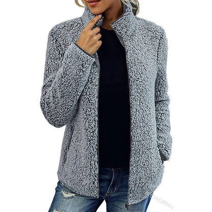 Women's High Collar Casual Jacket
