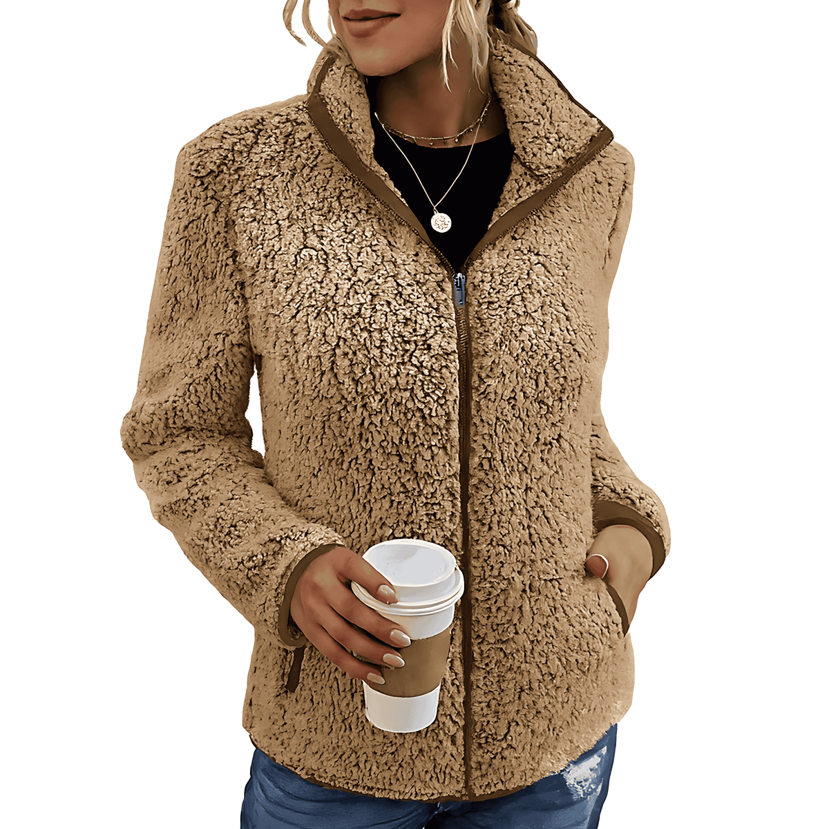 Women's High Collar Casual Jacket