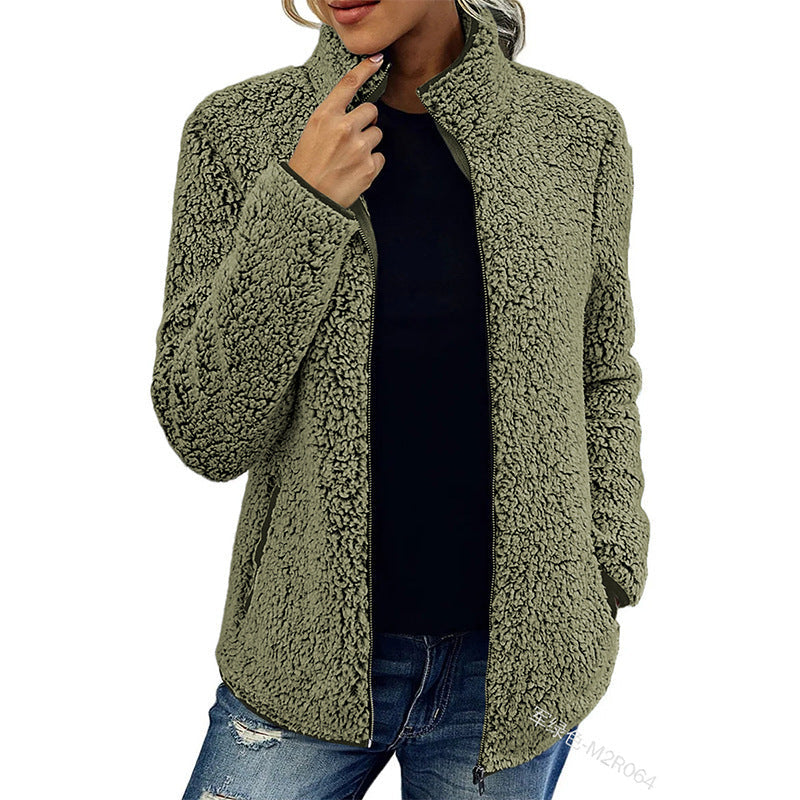 Women's High Collar Casual Jacket