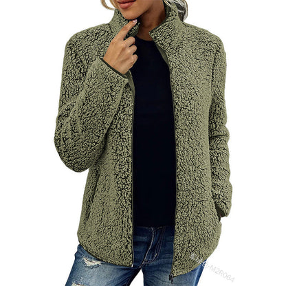 Women's High Collar Casual Jacket