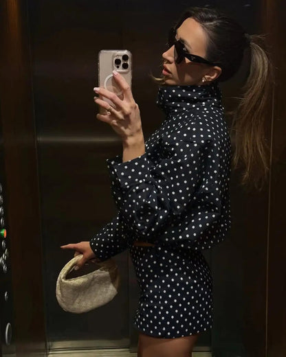 Women's Polka Dot Casual Jacket