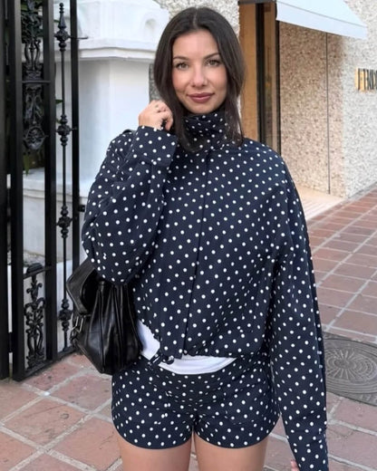 Women's Polka Dot Casual Jacket