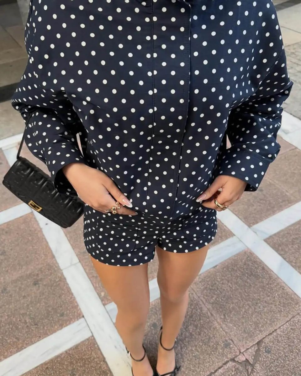 Women's Polka Dot Casual Jacket