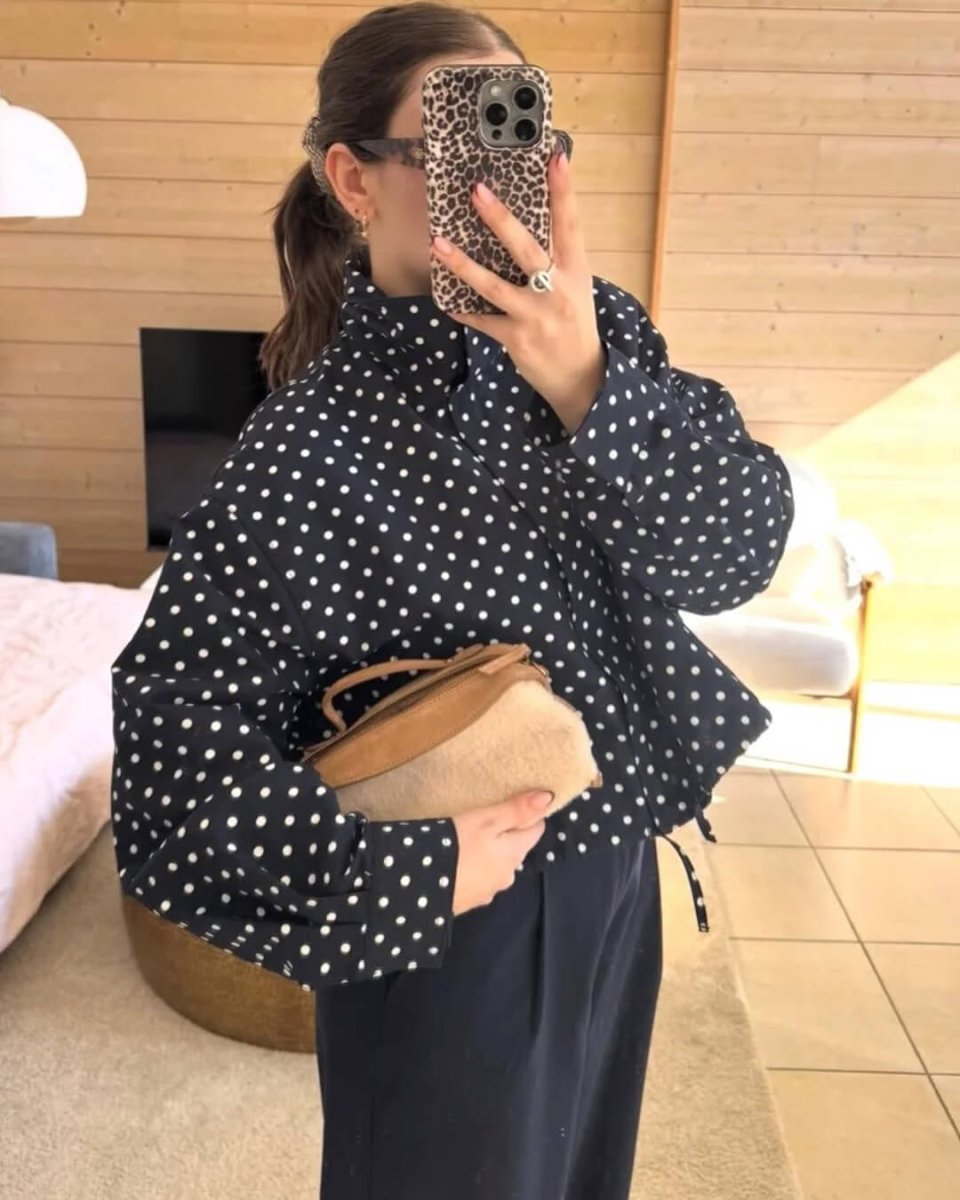 Women's Polka Dot Casual Jacket