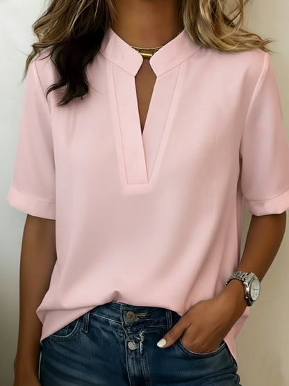 Women’s V Neck Short Sleeve Blouse