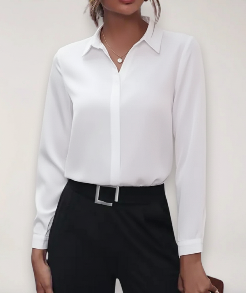 Women’s Tailored Button Up Blouse