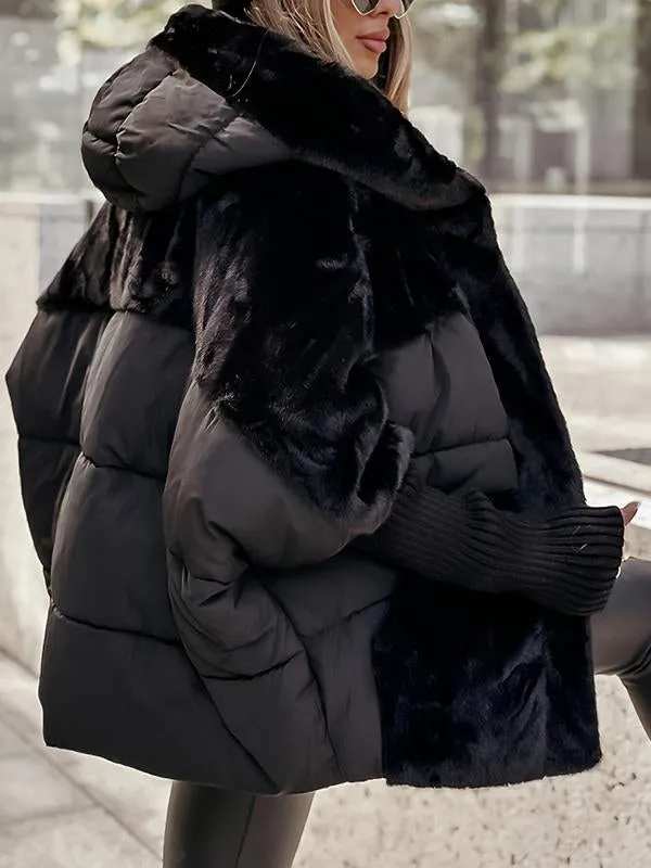 Women's Oversized Teddy Lined Jacket