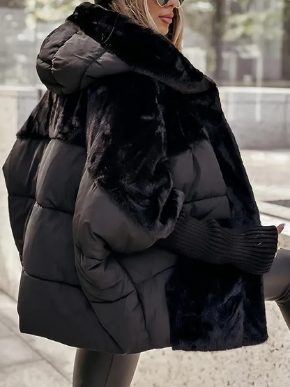 Women's Oversized Teddy Lined Jacket