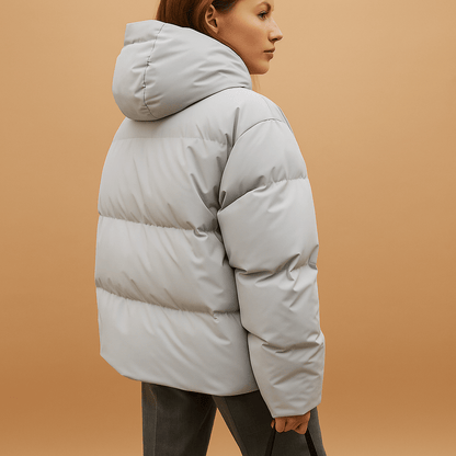 Women's Long Hooded Puffer Jacket