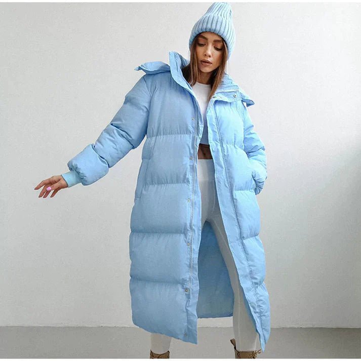 Women's Long Hooded Puffer Coat