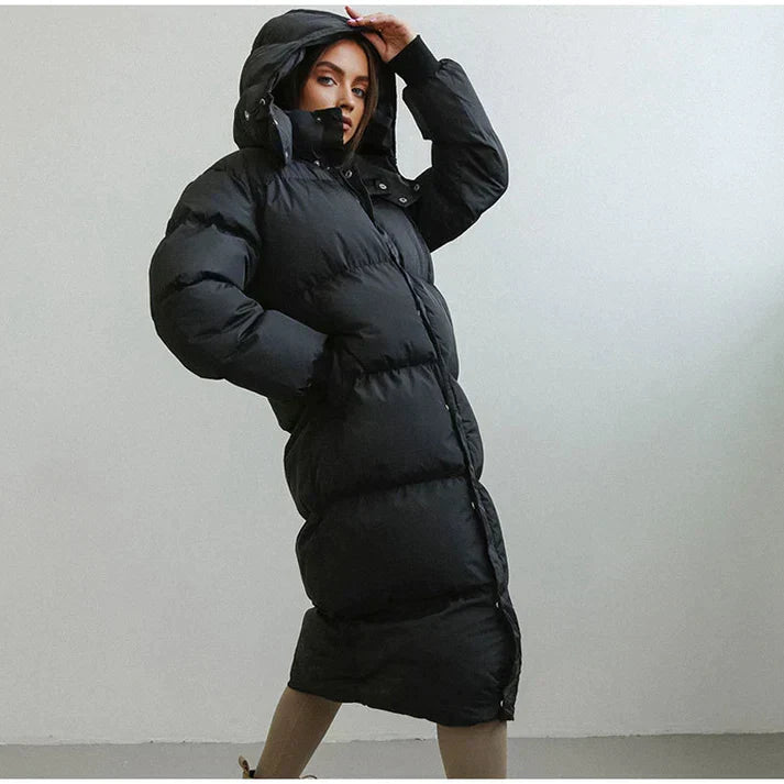 Women's Long Hooded Puffer Coat
