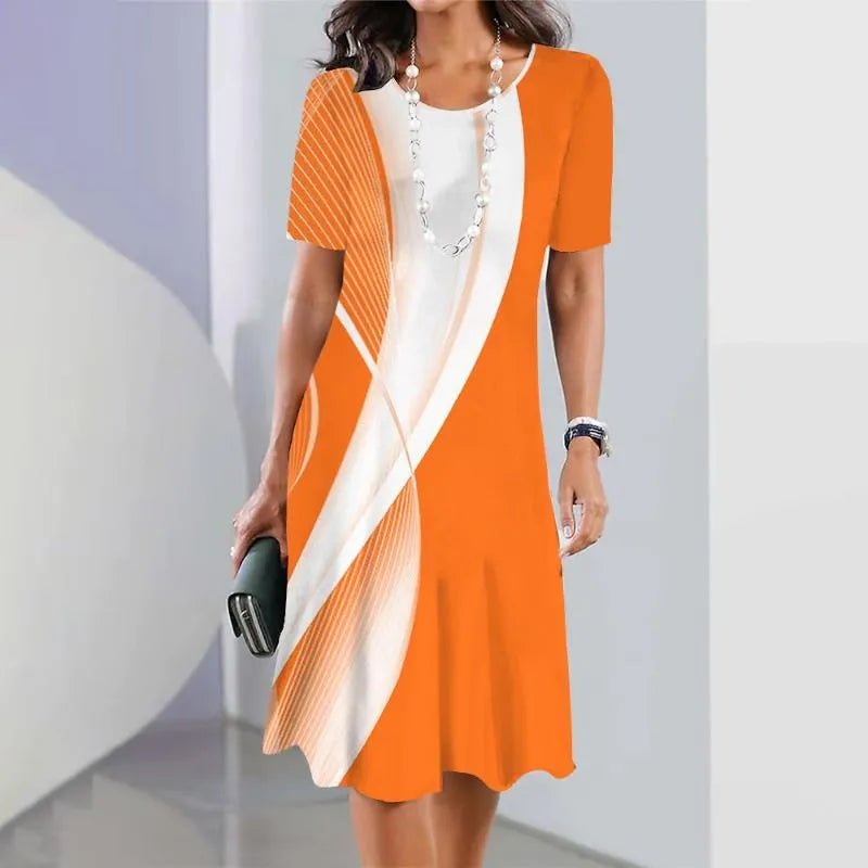 Women's Artistic Splatter Midi Dress