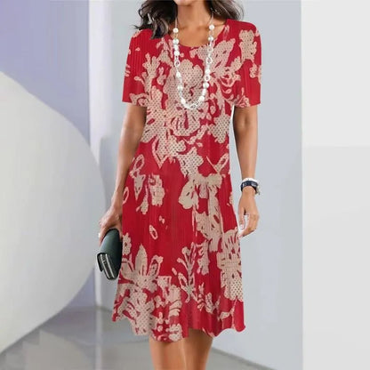 Women's Artistic Splatter Midi Dress