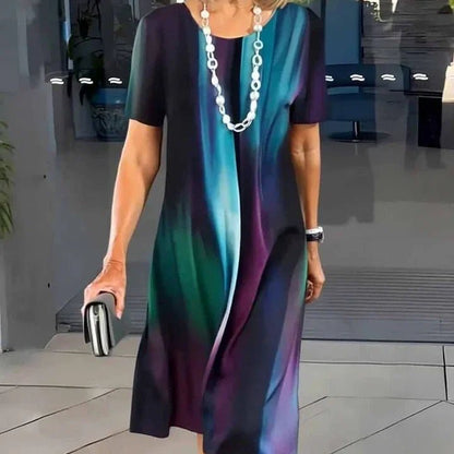 Women's Artistic Splatter Midi Dress