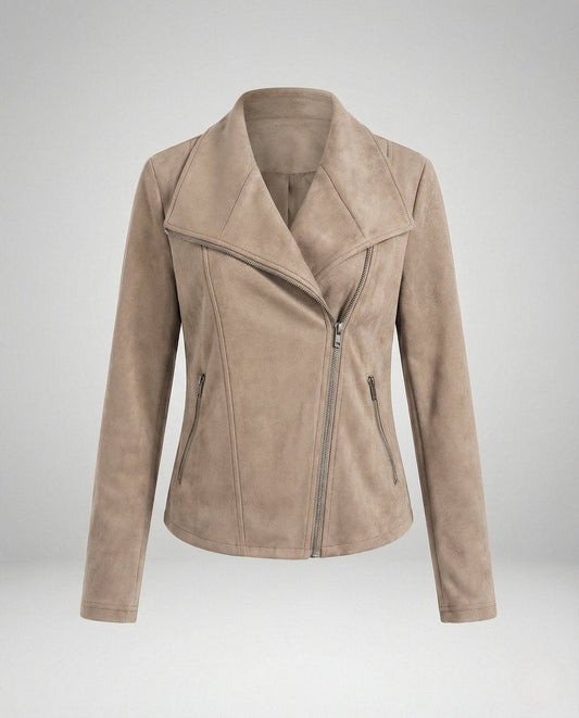 Women's Suede  Asymmetric Jacket