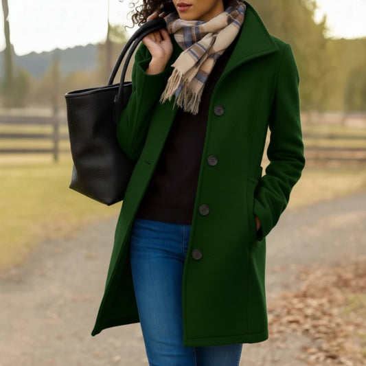 Women's Classic Button-Up Coat