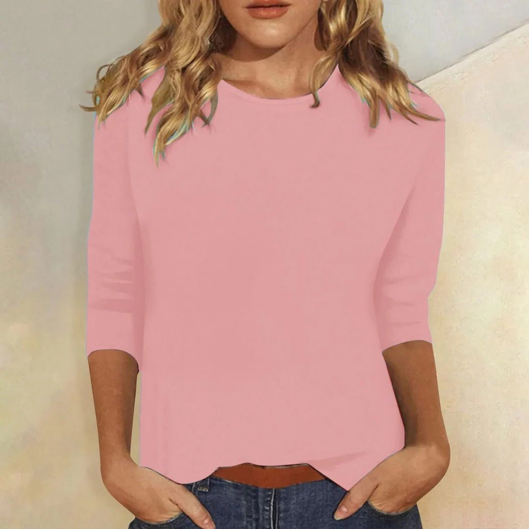 Women’s Crew Neck 3/4 Sleeve Top