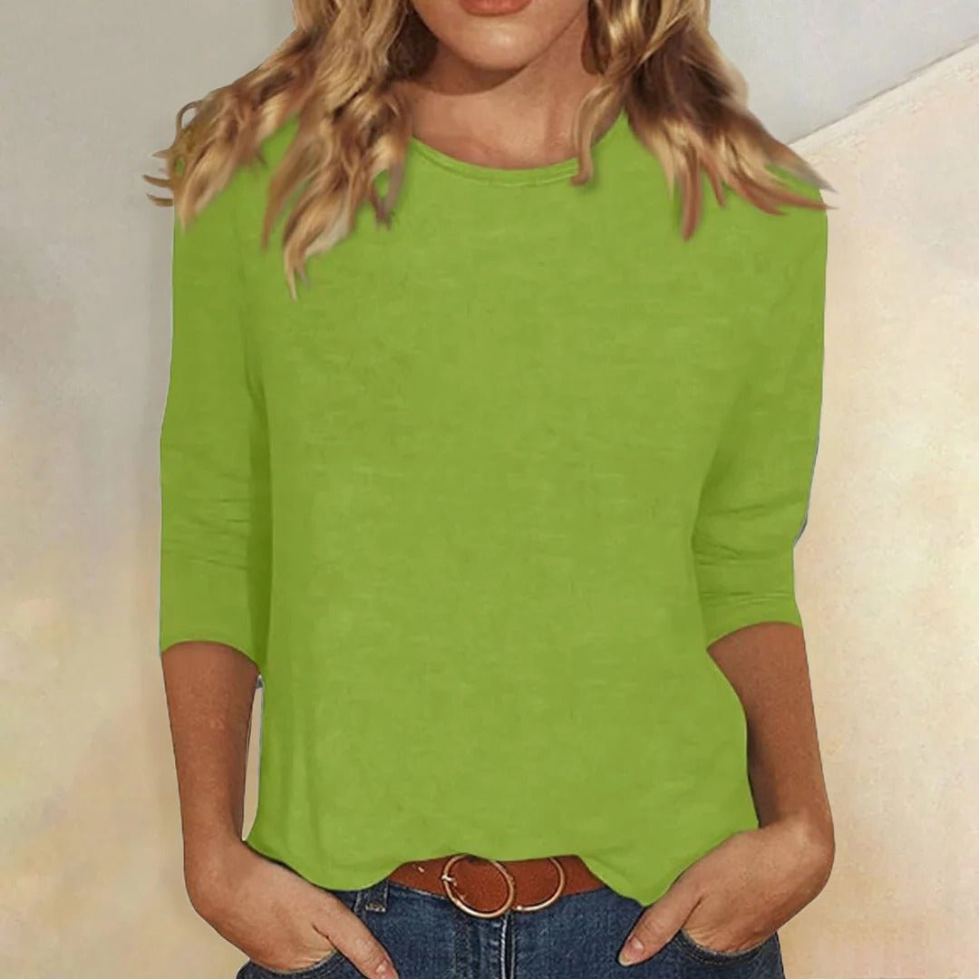 Women’s Crew Neck 3/4 Sleeve Top