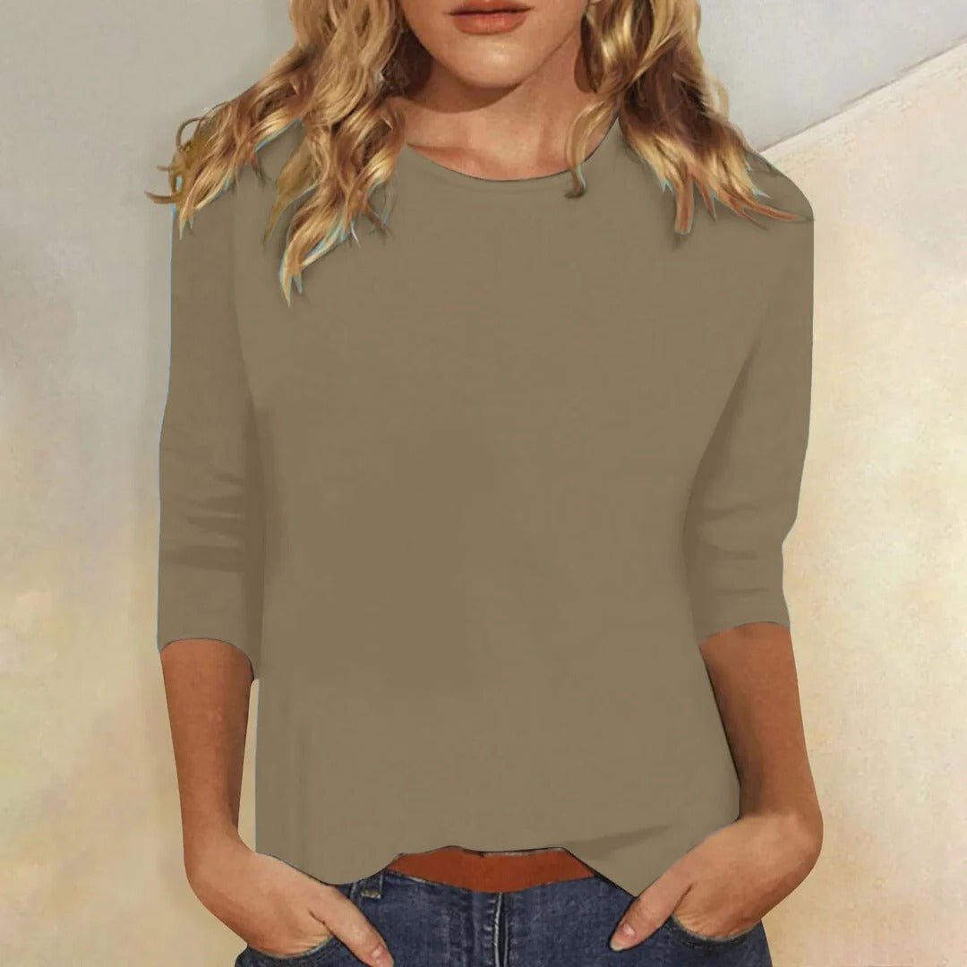 Women’s Crew Neck 3/4 Sleeve Top