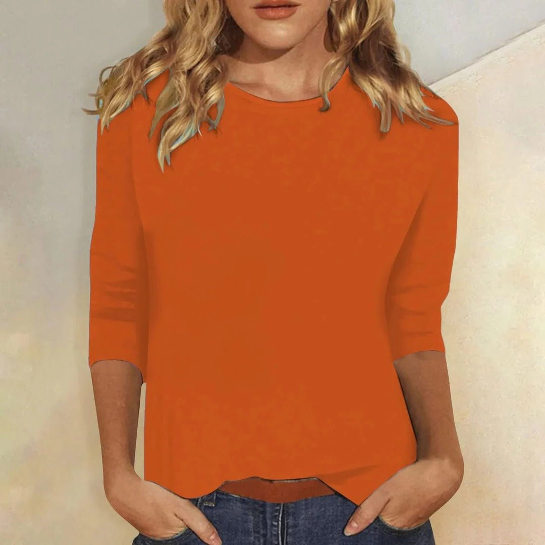Women’s Crew Neck 3/4 Sleeve Top