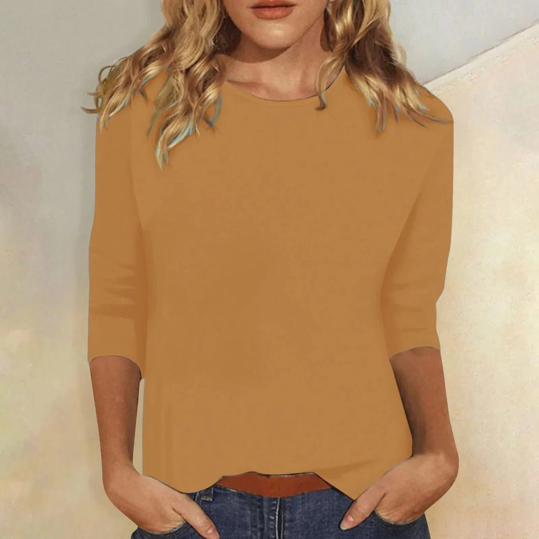 Women’s Crew Neck 3/4 Sleeve Top