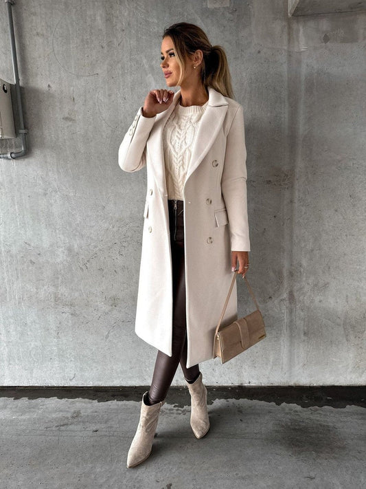 Women's Double-Breasted Tailored Coat