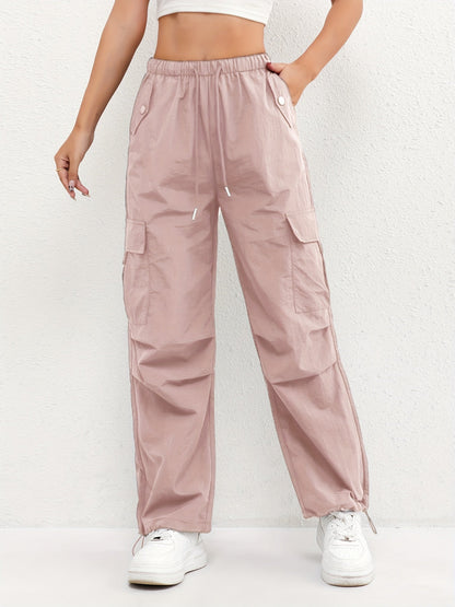 Women's Cargo Drawstring Casual Trousers