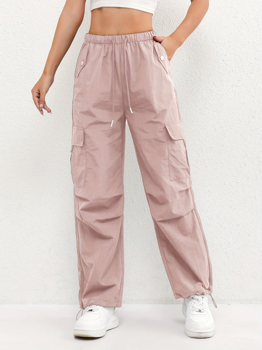 Women's Cargo Drawstring Casual Trousers