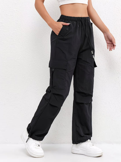 Women's Cargo Drawstring Casual Trousers