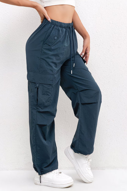 Women's Cargo Drawstring Casual Trousers