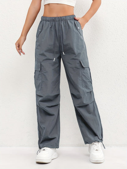 Women's Cargo Drawstring Casual Trousers