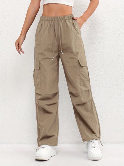 Women's Cargo Drawstring Casual Trousers