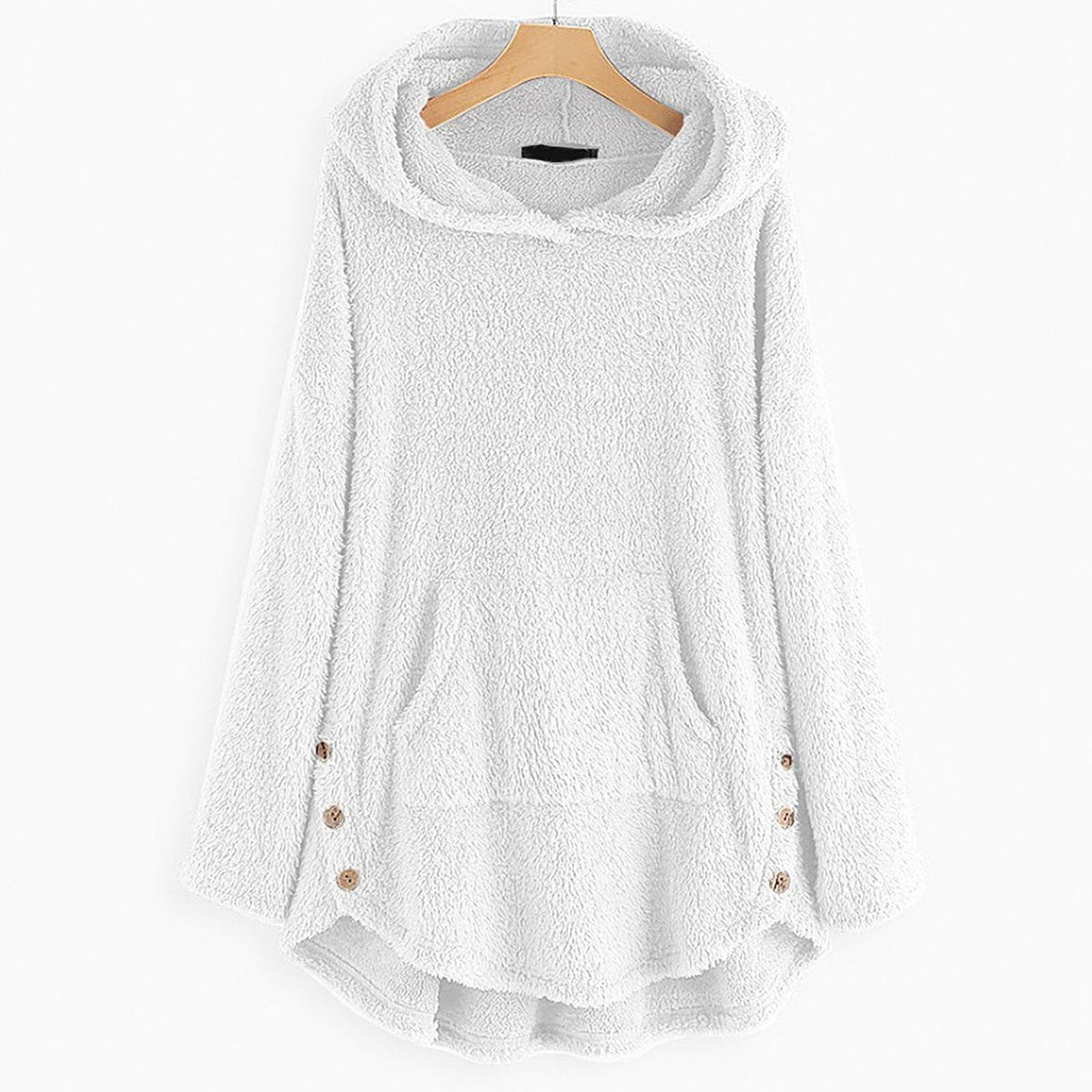 Women's Plush Fleece Pocket Hoodie