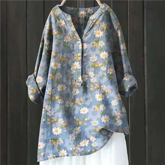 Women's Floral Long Sleeve Blouse