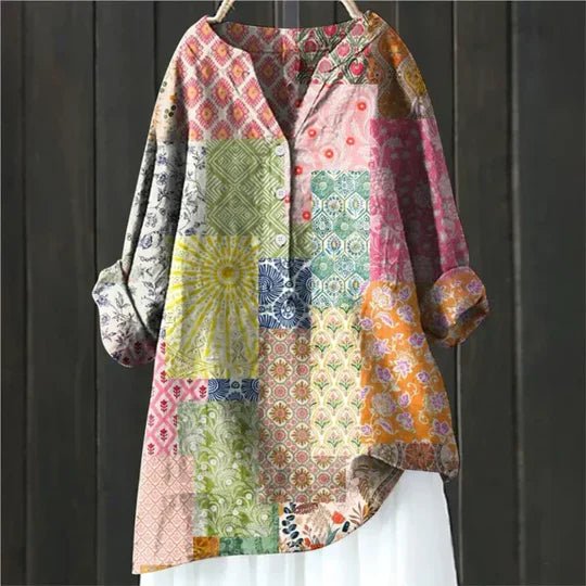 Women's Floral Long Sleeve Blouse